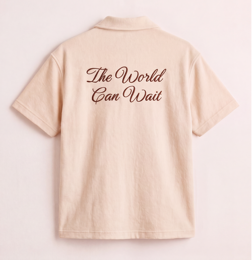Offline — The World Can Wait — Oversized Boxy Shirt